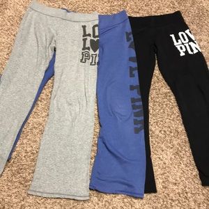 Pink lounge pants bundle